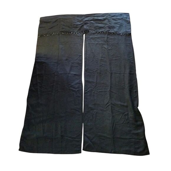 3 Moody Goth Black and Grey Velvet 82" Length Curtains Panels - Picture 5 of 16